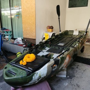 <span class=keywords><strong>Kayak</strong></span> <span class=keywords><strong>de</strong></span> Pedales <span class=keywords><strong>Individual</strong></span> Yak Outdoors <span class=keywords><strong>de</strong></span> HDPE <span class=keywords><strong>de</strong></span> 2.9m para Deportes Acuáticos, Surf y <span class=keywords><strong>Pesca</strong></span> con 3 Años <span class=keywords><strong>de</strong></span> Garantía - Product Image 4