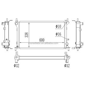 หม้อน้ำอลูมิเนียมทั้งหมดสำหรับฟอร์ดโฟกัส <span class=keywords><strong>MK1</strong></span> ST170 1998-2004รุ่นฟอร์ดโฟกัส2.0 <span class=keywords><strong>RS</strong></span>, 2.0 16V และ1.8 TDI 1998-2004 - Product Image 1