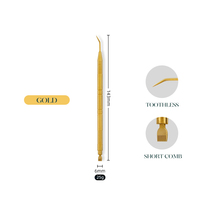 Pince à épiler séparatrice et courbée pour cils, outils de maquillage professionnels, argentée, pour isolation des cils longs et courts