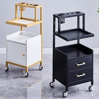 Ensemble de mobilier de salon mobile de haute qualité Chariot de salon de beauté Chariot à roulettes Chariot à roulettes Armoire à roulettes en métal à vendre