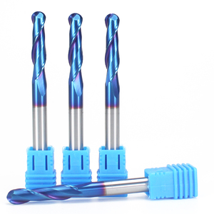 CNC-Holz-Vollhartmetall-Schaft fräser <span class=keywords><strong>2</strong></span> Nuten Kugel nasen ende Mill2 Flötenkugel-Schaft fräser CNC-Bit werkzeug für Holz - Product Image 1