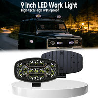 Luz de Trabajo CIGO de 9 Pulgadas y 19 LED de Aluminio, 10-60V, IP67 Impermeable, Doble Color Blanco y Amarillo, 8000LM, Luz de Conducción para Camionetas Todoterreno