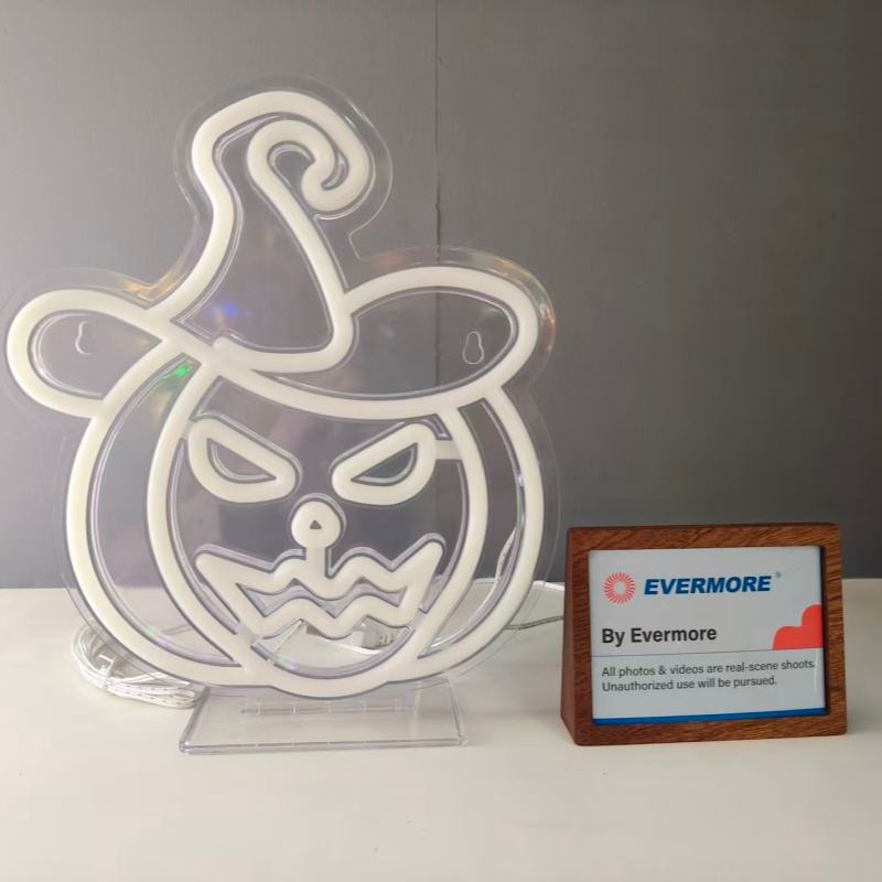 2025 New Cross-border LED Christmas Halloween Acrylic Neon Light Indoor Styling Atmosphere Light