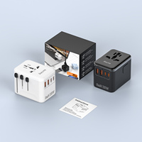 Adaptateur de voyage universel GaN Multi Plug Socket Worldwide Power Adapter International Portable