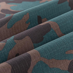 高堅牢度 帯電防止 難燃性 ポリエステル65% 綿35% カモフラージュプリント格子柄 衣料用アウトドア生地 - Product Image 5