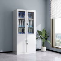 Armoire de rangement de bureau en métal Homniture avec serrure, armoire en acier durable pour documents, dossiers, papeterie