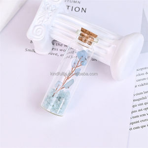 Bouteilles en verre de <span class=keywords><strong>gravier</strong></span> de cristal mélangé pierres précieuses de guérison naturelles puces d'améthyste bouteille de souhait pour la décoration - Product Image 3