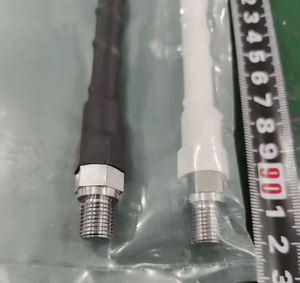 Antenne radio mobile CB 27 MHz, noire et blanche, 3 pieds, en fibre de verre, type fouet Fire Stick - Product Image 3