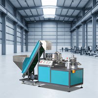 Machine d'impression de couvercles entièrement automatique pour bouteilles d'eau de 5 gallons, équipement de lamination d'étiquettes haute performance pour bouchons