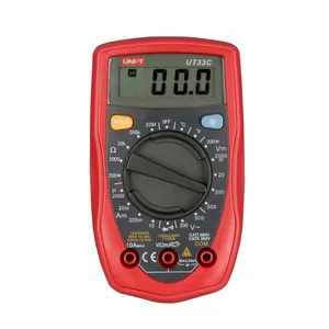 Multimeter Digital UNI-T UT33C Profesional Listrik Genggam Tester LCR Meter Ammeter