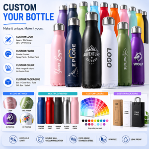 Botella de Agua de Acero Inoxidable con Aislamiento al Vacío, Forma de Lata de <span class=keywords><strong>Cola</strong></span>, con Logotipo Personalizado, Boca Estrecha, Estilo Retro, para Regalos Promocionales y Eventos - Product Image 2