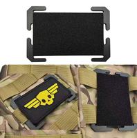 Accessoires tactiques légers pour sac à dos : support de présentation pour patchs d'entraînement MOLLE à boucles auto-agrippantes