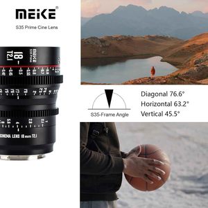 Objectif cinéma manuel Meike 18 mm T2.1 Super <span class=keywords><strong>35</strong></span> Prime à mise au point manuelle, monture EF, compatible avec RED Komodo BMPCC 6K Z CAM E2-S6 - Product Image 4