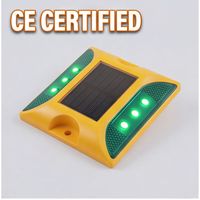 Vente en gros de balises routières solaires LED étanches IP68, réfléchissantes double face pour voies express