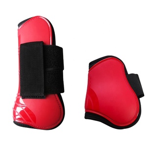 Horse sepatu bot pelindung Tendon Neoprene awet, sepatu bot penutup pengencang kait & <span class=keywords><strong>Loop</strong></span> - Product Image 1