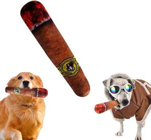 <span class=keywords><strong>Jouet</strong></span> sonore interactif pour <span class=keywords><strong>chien</strong></span> en peluche durable et écologique en forme de cigare, pour le nettoyage des dents, grande/moyenne taille - Product Image 3