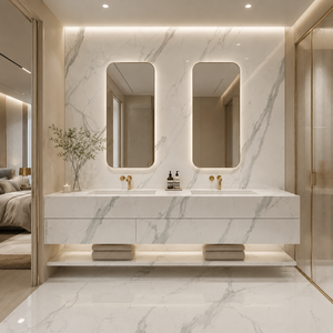 Losa de piedra sinterizada con aspecto de mármol andino, baldosa de porcelana pulida con aspecto de mármol, 1600 x 3200 x 12 mm para pared - Product Image 4