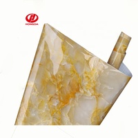 Rouleau de papier peint en marbre brillant peler et coller auto-adhésif PVC vinyle marbre 3D Film étanche pour la décoration de la maison