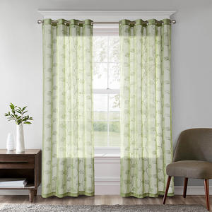 Xinlan ผ้าม่านผ้าวัสดุผ้า Tulle ปักสำหรับเด็กห้องนั่งเล่นบ้าน - Product Image 1