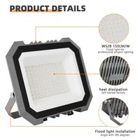 Projecteurs LED Slim de Haute Qualité Wosen CE RoHS IP65 Étanches 100W 200W pour Utilisation Routière, Angle de Faisceau 120°, Garantie 2 Ans, TUV