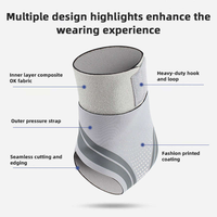 Attelle de cheville réglable pour le sport, soutien de compression en néoprène pour le basketball et le fitness, protège-cheville