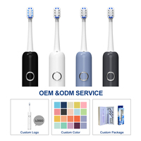 Brosse à dents électrique sonique de haute qualité, oscillation rapide, élimination de la plaque dentaire, sans danger pour l'émail, poignée ergonomique antidérapante, utilisation domestique