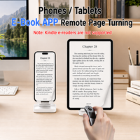 Souris ergonomique Air Mouse avec pointeur laser, télécommande pour défilement rapide de vidéos et contrôle de caméra pour tablettes et ordinateurs portables iOS et Android