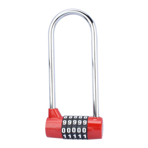 Extended Combination Lock 5 Digit Red Zinc Alloy Cabinet Door Lock For Shoe Cabinet Bookcase Handle Security <b>Padlock</b> - Product Image 1