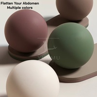 Ballon d'exercice rond personnalisé de 25 cm en PVC pour massage, yoga, Pilates, stabilité, équilibre et entraînement du tronc, avec pompe