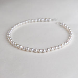 Perle d'Akoya chinoise 8-9mm brin de perle de goutte d'eau douce blanche de culture naturelle brillante - Product Image 5