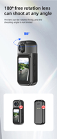 Caméra d'action portable H91 haute résolution 4K étanche avec grand angle, écran tactile magnétique et fonctionnalités portables, dotée d'une imagerie CMOS