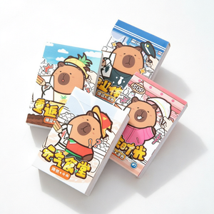 Cartoon Capybara Patterns Sheets Durable Die-Cut Dress up & Coloring <b>Mini</b> Sticker <b>Book</b> Tweezer for Promotional Gifts - Product Image 1