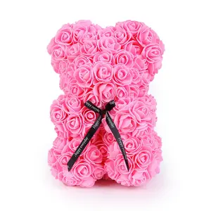LYSH001 beliebt und hochwertig großhandel rosa Schaum/PE Rose Bär für Valentinstag Geschenke