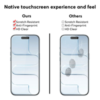 Protection d'écran en verre trempé pour téléphone portable pour iPhone 14 15 16 17 Pro Max
