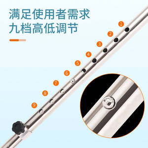 Canne de marche Shengkang en alliage d'aluminium télescopique, à une ou quatre pattes, avec embout antidérapant en acier inoxydable pour personnes âgées, pour l'extérieur - Product Image 4