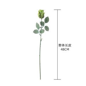 Rose artificielle CallaFloral à branche unique vert clair, décoration de mariage, style Instagram - Product Image 4