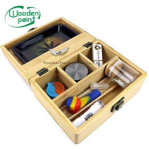 Custom Natural Remedy Bamboo Stash Accessory for Storage Herbal <strong>Herb</strong> <strong>Box</strong> Rolling Kit Tray Grinder Storage Wooden <strong>Box</strong> - Product Image 4
