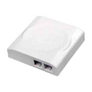 86 caja de terminación de fibra óptica con placa frontal de 2 puertos de pared óptica FTTH equipo de fibra óptica montable en pared - Product Image 1