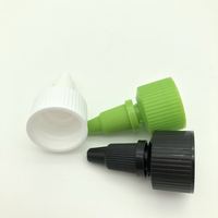 Capuchon torsadé en plastique pour bouteille, contenant cosmétique, tuyau compte-gouttes de poisson, bec en plastique, 20/410