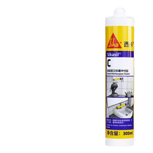 Scellant en <span class=keywords><strong>silicone</strong></span> imperméable anti-moisissure <span class=keywords><strong>Sika</strong></span> C pour cuisine et salle de bain, colle neutre, respectueux de l'environnement, sans odeur, intérieur et extérieur - Product Image 2