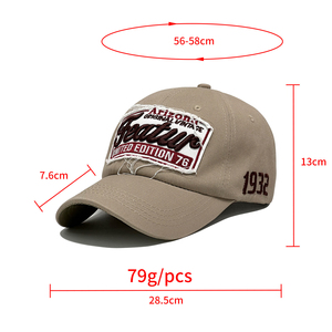 Cappello da Baseball Vintage con Patch Ricamate Effetto Invecchiato, in Cotone Lavato, Stile Casual Business, Edizione Limitata Arizona 1932 - Product Image 4