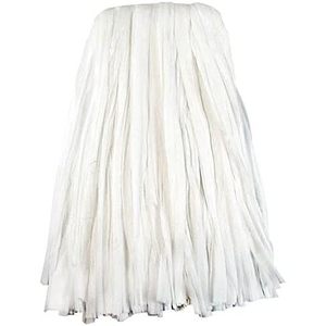 Boardwalk BWKBW2024 #24 White Nonwoven Rayon/Polyester Cut End Edge <b>Mop</b> 12/Carton - Product Image 1