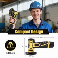 Mini-meuleuse d'angle sans fil professionnelle 20V pour bricolage, moteur électrique sans balais, interrupteur à palette, rechargeable au lithium, 10000 tr/min