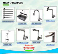 Robinet de lavabo allemand EIOIOL gris bronze, style crème, pour salle de bain, usage domestique, eau chaude et froide, céramique de luxe léger