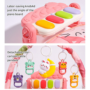 Tappetino da Gioco per Neonati con Pianoforte <span class=keywords><strong>Rosa</strong></span>, Tappeto Musicale Interattivo per Neonati e Bambini - Product Image 2