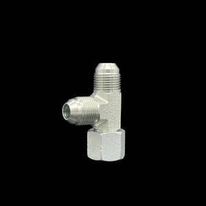 Joint de transition hydraulique à filetage externe JIC standard américain, type T, avec joint conique 74, évasé, CJ Tianyi Hydraulics - Product Image 1