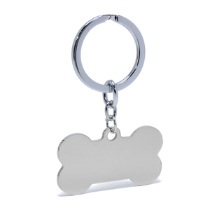Minimalism Metal Name ID <strong>Dog</strong> Tag Pet Name Cat Key Ring Chain Accessories Outdoor Key Holder Blank Stainless Steel <strong>Keyring</strong> - Product Image 4