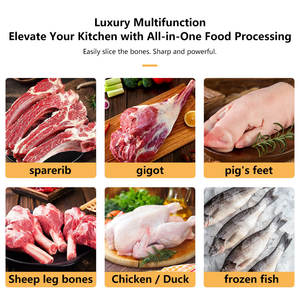 Nova Serra de Ossos Comercial XB250 1800W de Bancada para Cortar Carne Congelada de Vaca, Cabra e Carne Bovina - Product Image 5