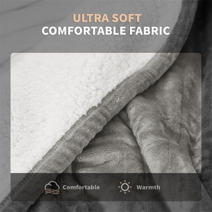 Tùy Chỉnh Hot Twin Nữ Hoàng Vua Kích Thước Điện Ấm Nhung Pha Lê Chồn Nước Nóng Ném Chăn Điện Lạnh Sưởi Ấm Chăn Cho Giường - Product Image 3