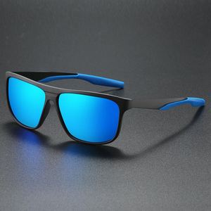 Lunettes de soleil polarisées carrées UV400 TR90 pour hommes et femmes, personnalisables avec logo, pour le sport et la conduite en extérieur, collection 2025 - Product Image 1